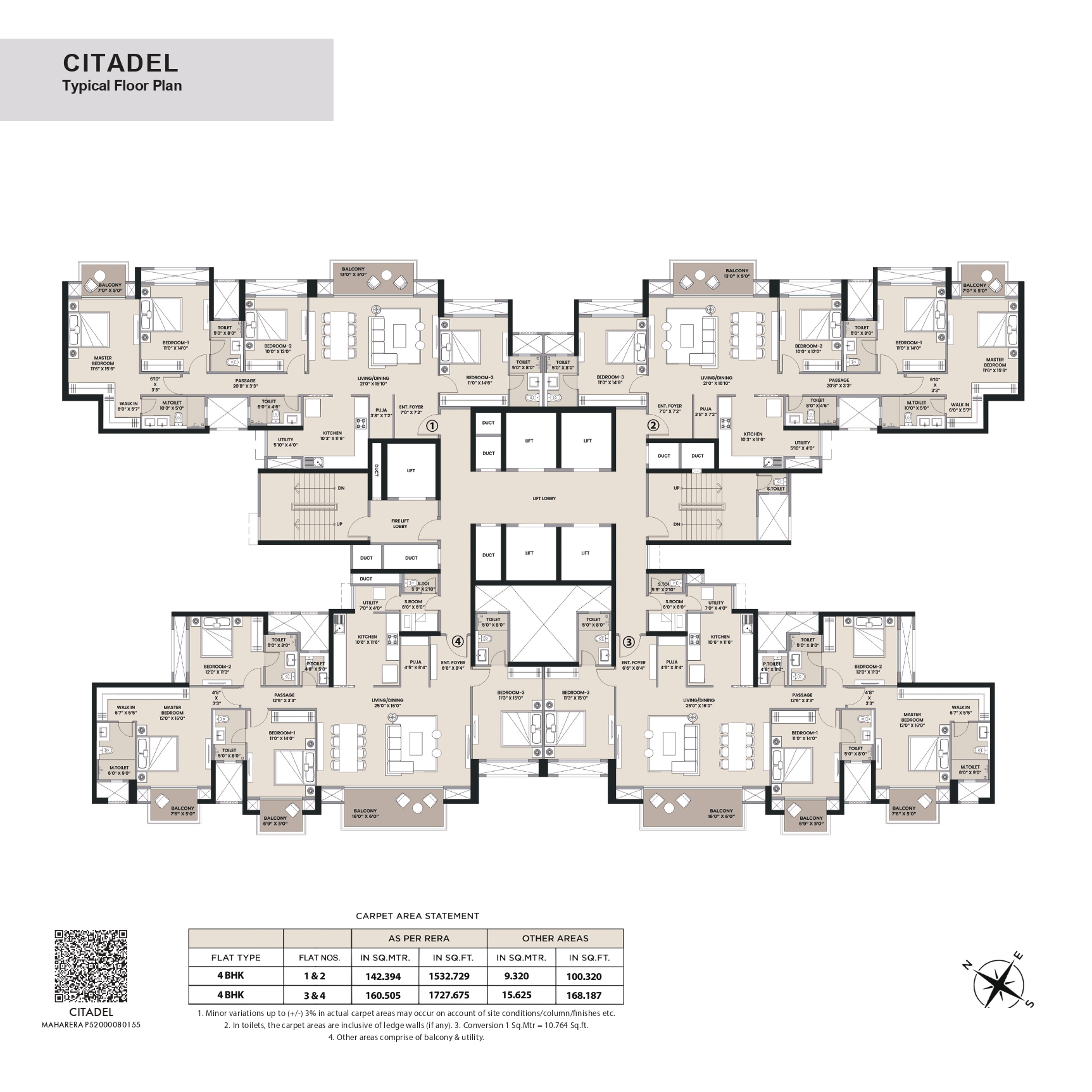 Citadel Typical Floor Plan